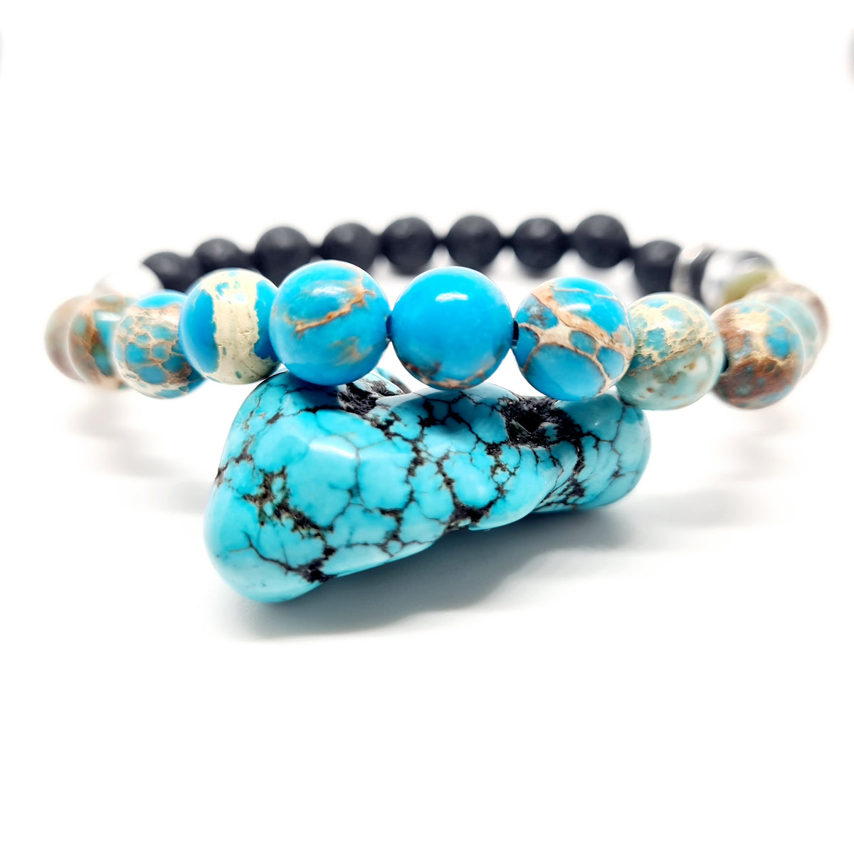 Blue Sea Sediment Jasper Bracelet